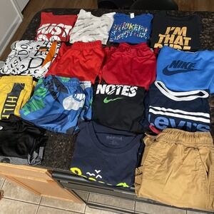 Boys Clothing Lot 15pc Nike Tommy Hilfiger Shirts Shorts L XL
